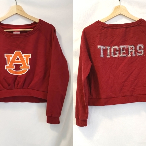 Colosseum Athletics Auburn University Tigers Cropped Sweatshirt‎ Pullover Medium - Picture 1 of 6